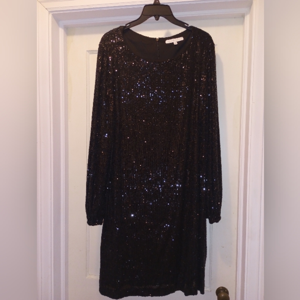 Sequin Black Dress